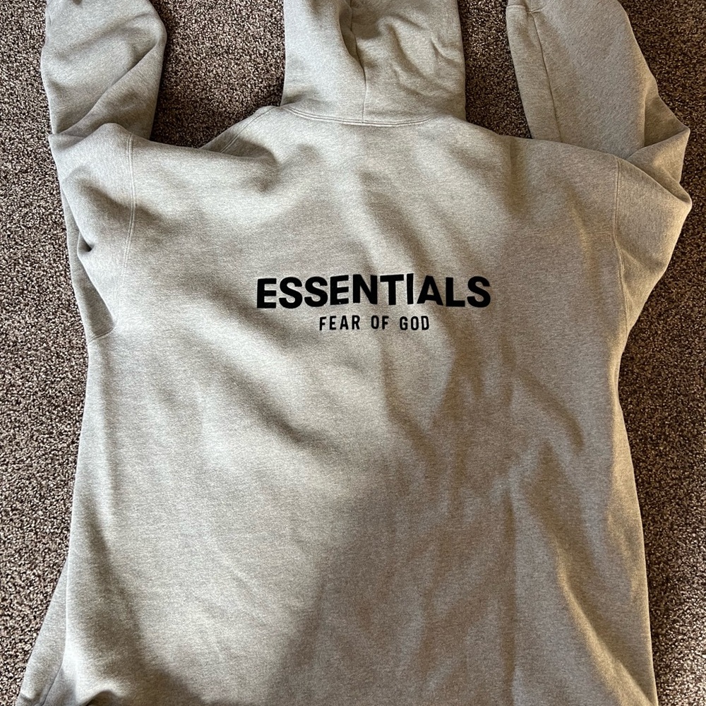 Fear of God Essentials Gray Hoodie